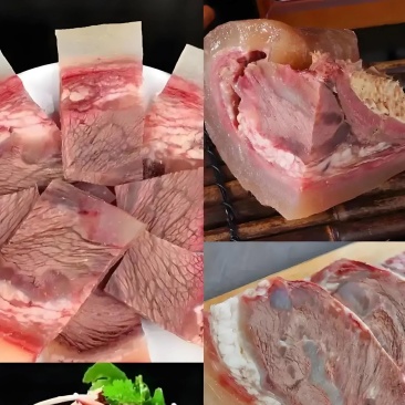 全熟牛头肉清水煮全熟去骨牛头肉精修去油去淋巴