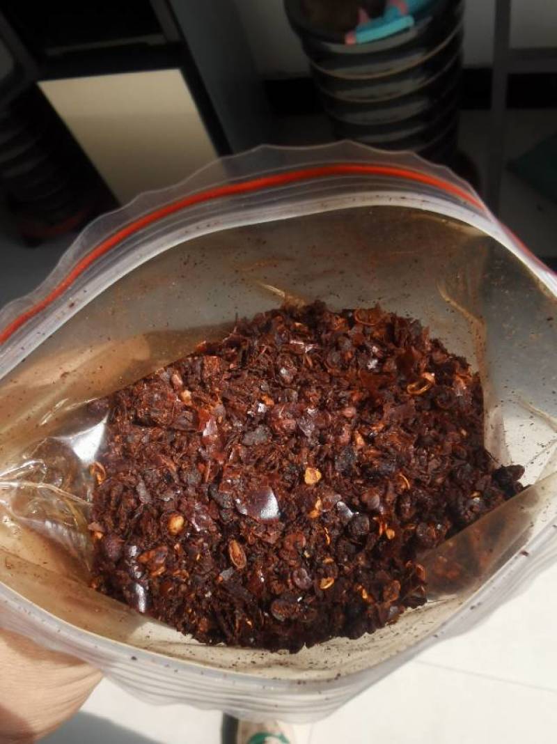 辣椒油渣