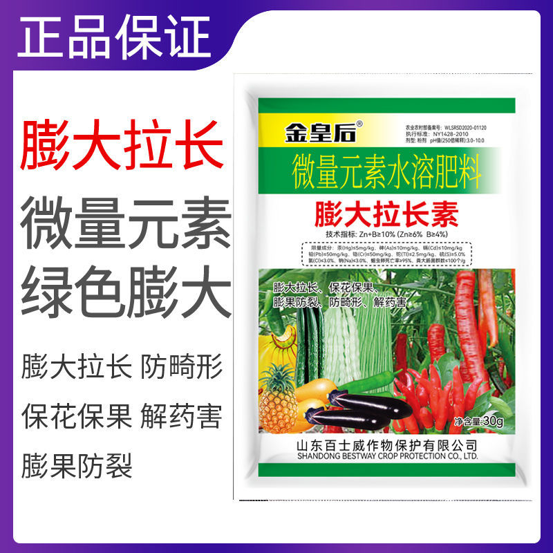 黄瓜辣椒豆角拉直膨大植物调节拉直作物拉长膨大素