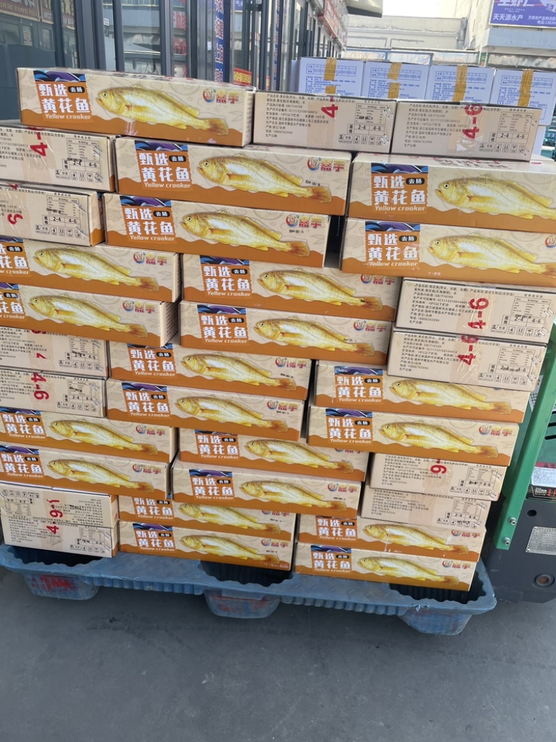 开膛去脏小黄鱼，规格齐全，饭店食材好搭档