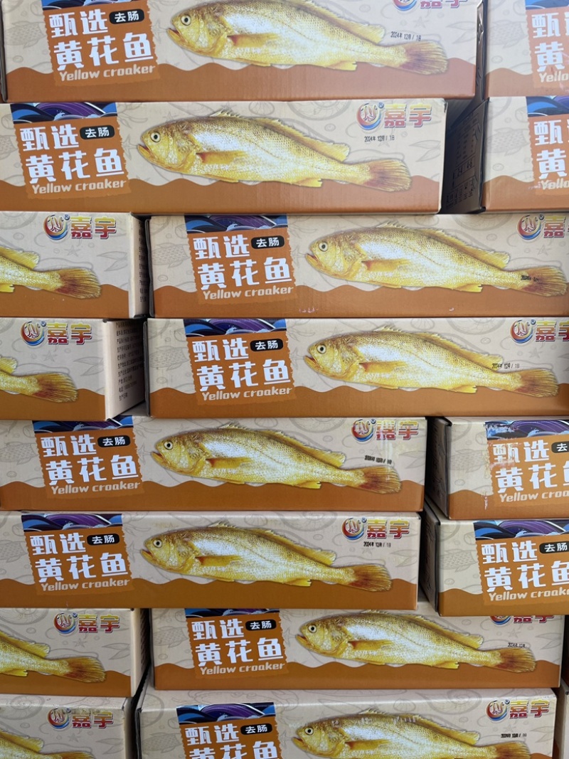 开膛去脏小黄鱼，规格齐全，饭店食材好搭档