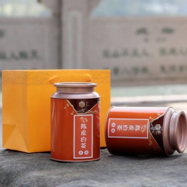 陈皮白茶，250克罐装，一罐，