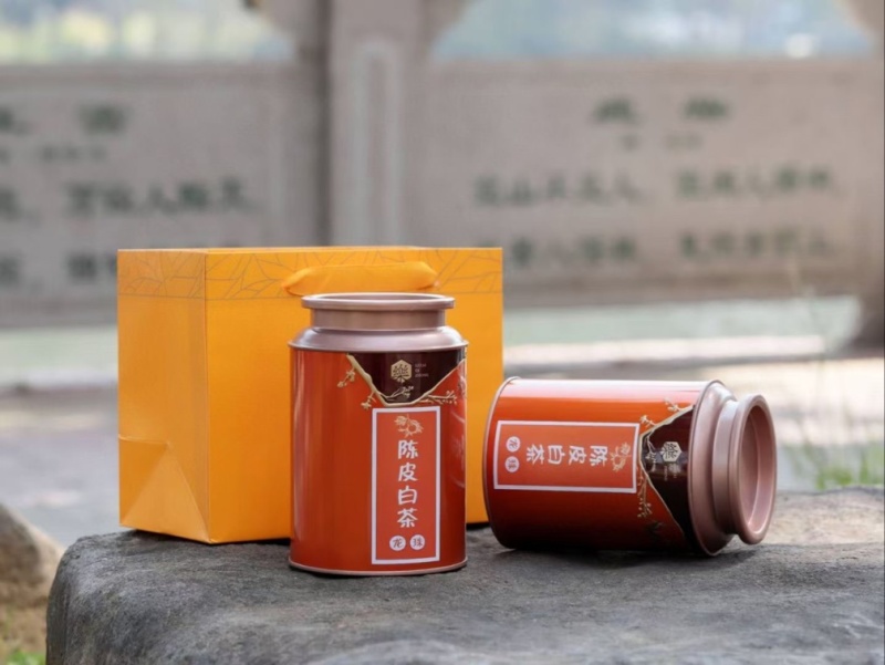 陈皮白茶，250克罐装，一罐，