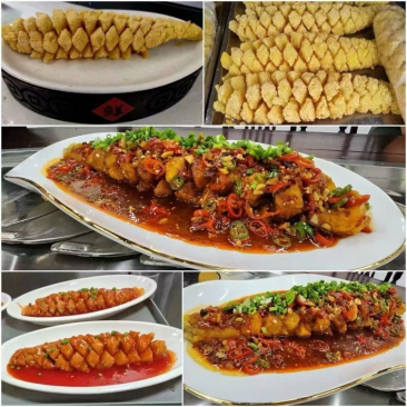 无刺无骨黄金鱼柳炸鱼葡萄鱼**鱼原料酒店半成品商用食材