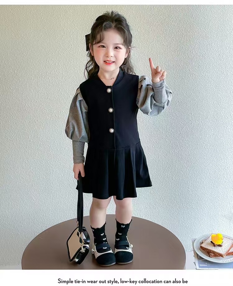 女童连衣裙夏装2025新韩款版网红儿童洋气公主裙女孩