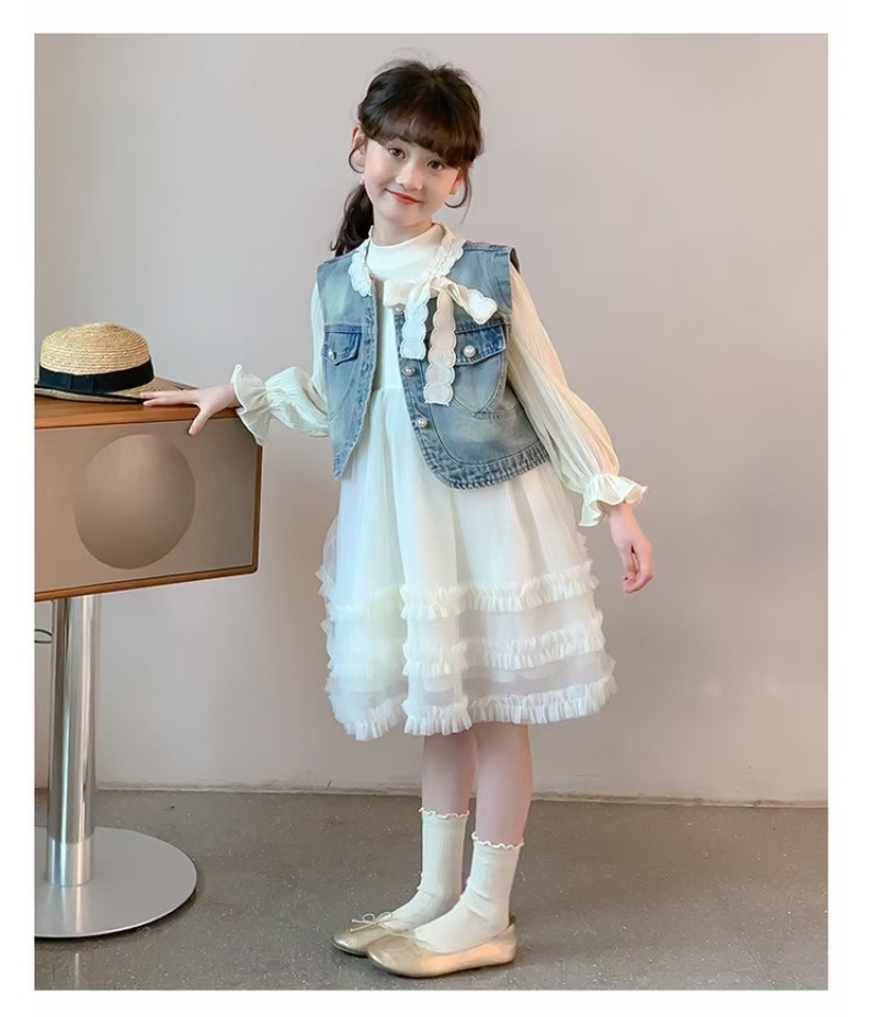 女童连衣裙夏装2025新韩款版网红儿童洋气公主裙女孩