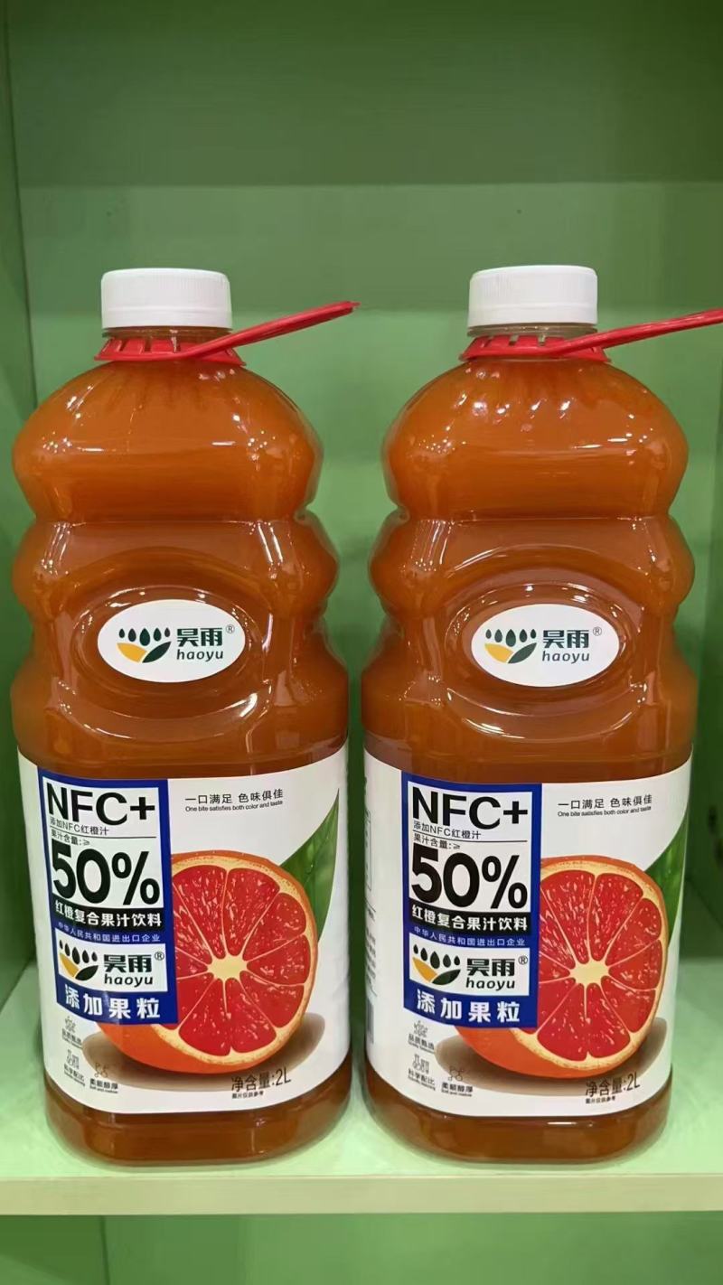 昊雨50%NFC果汁，规格2升6瓶装