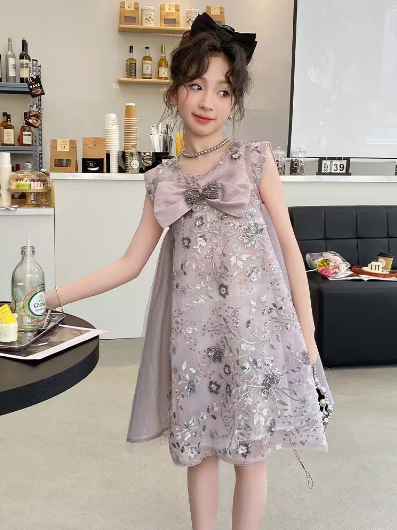 女童连衣裙夏装2025新韩款版网红儿童洋气公主裙女孩