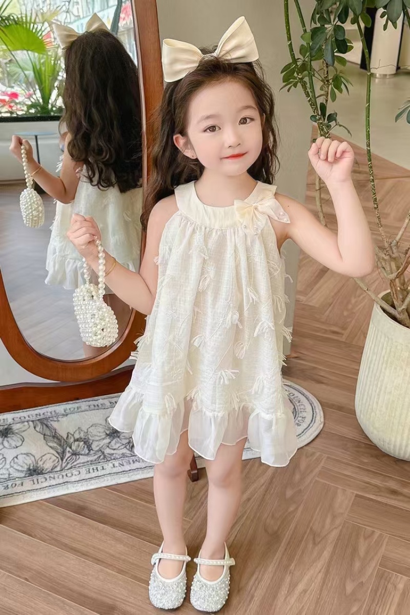 女童连衣裙夏装2025新韩款版网红儿童洋气公主裙女孩