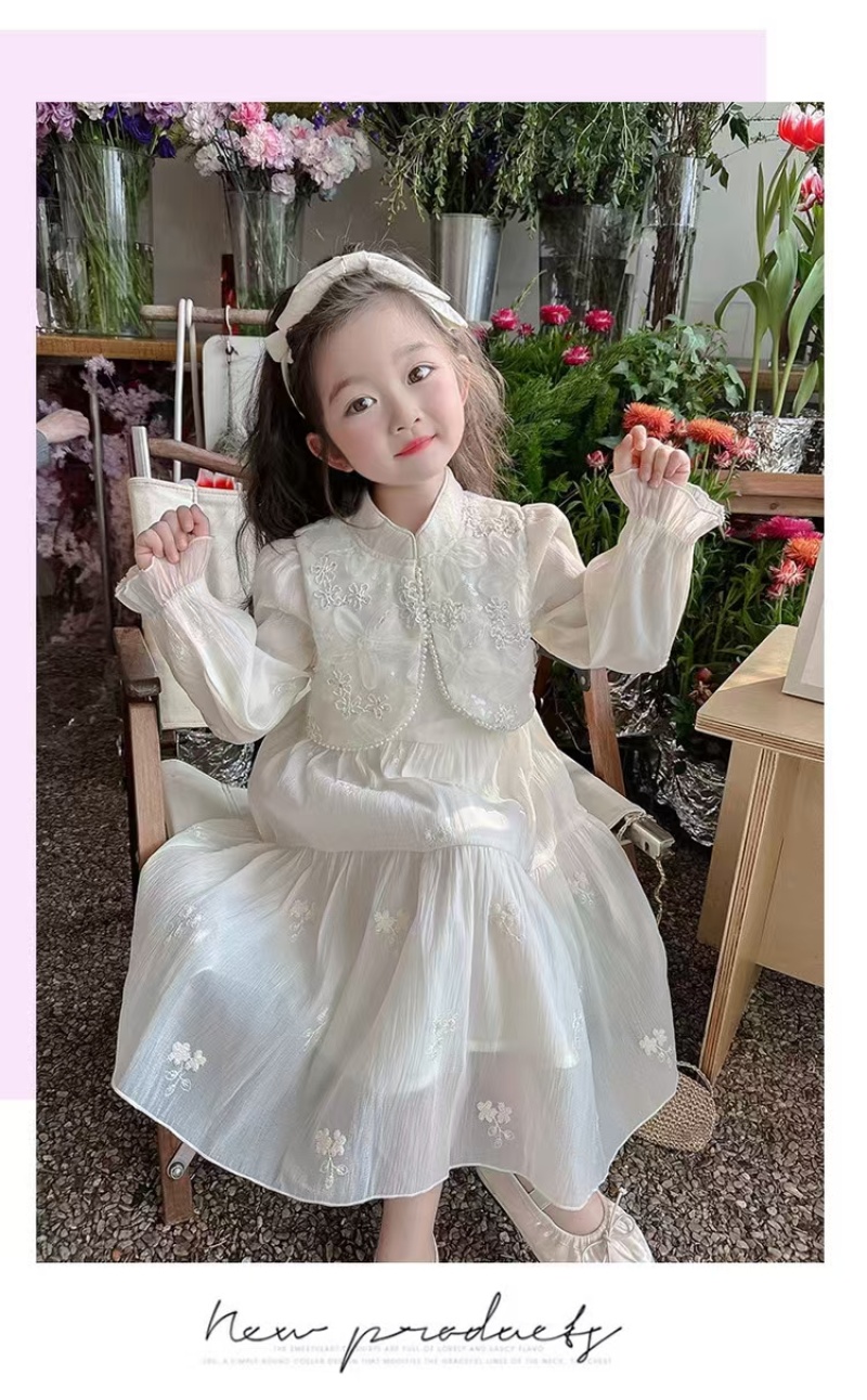 女童连衣裙夏装2025新韩款版网红儿童洋气公主裙女孩