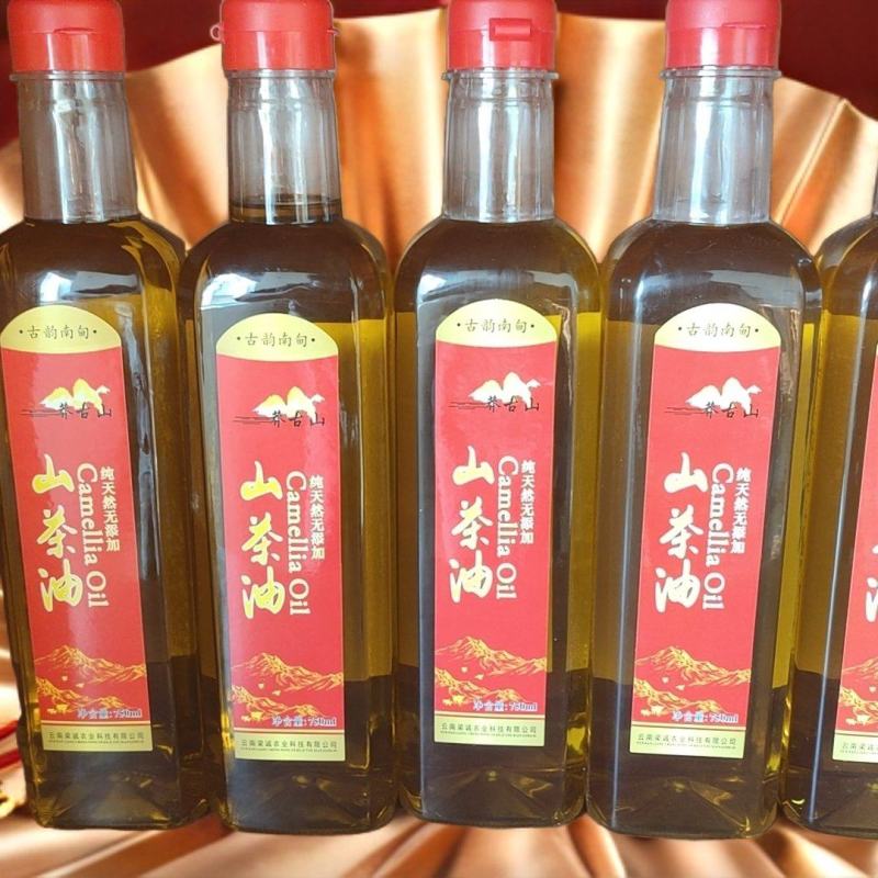 古韵南甸山茶油750ml一级物理冷榨山茶油(一斤半装)