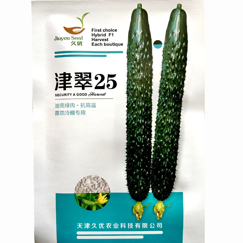黄瓜种子黑油亮油亮绿肉深绿色绿瓤瓜条顺直春秋栽培