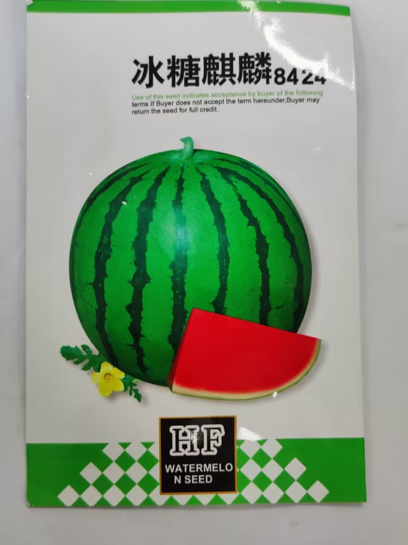 冰糖麒麟西瓜种子-早熟种抗病抗逆耐低温汁多味甜适应性强