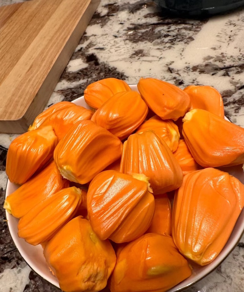 印度尼西亚菠萝蜜红肉菠萝蜜拨好的果肉，一手货源，品质保证
