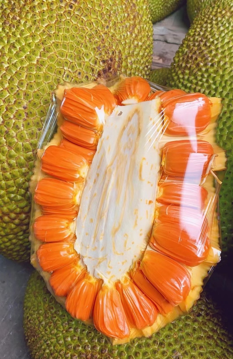 印度尼西亚菠萝蜜红肉菠萝蜜拨好的果肉，一手货源，品质保证