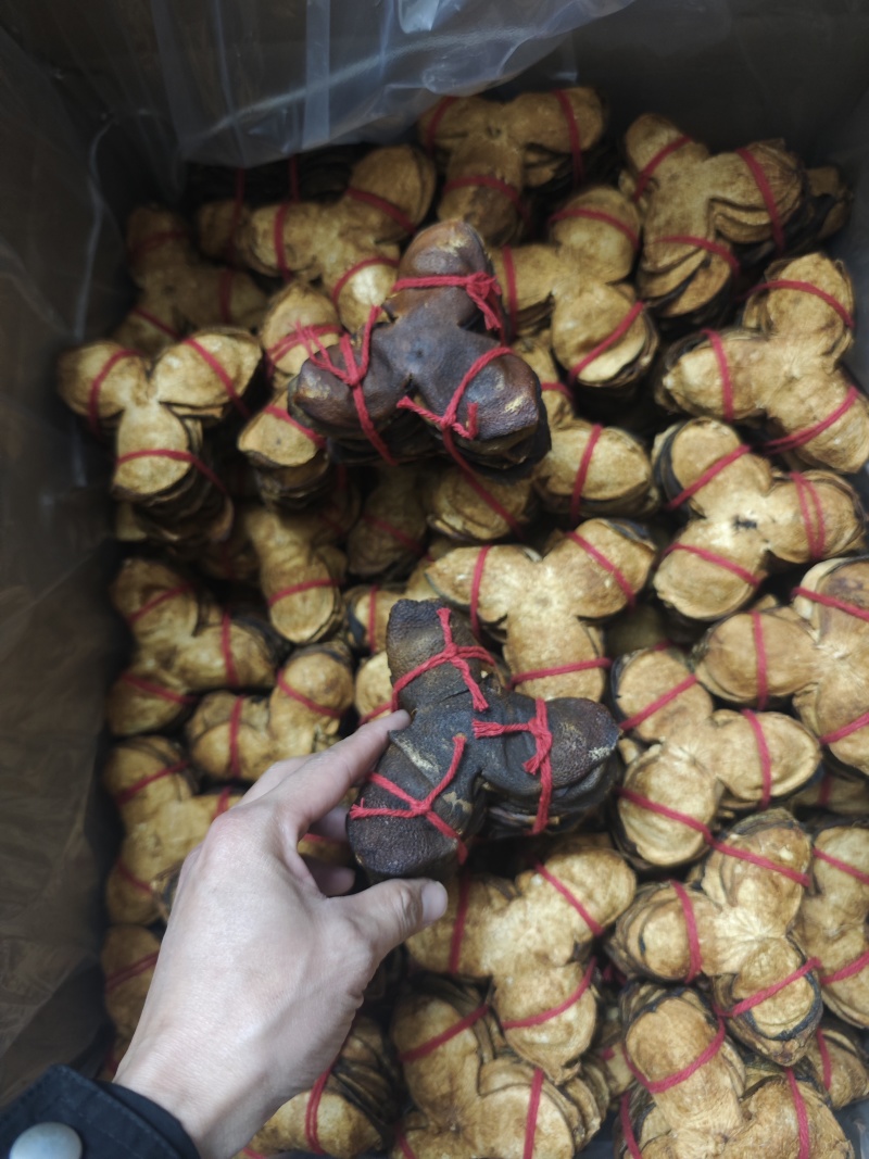 便宜新会茶枝柑三花二红陈皮大果——产地直发