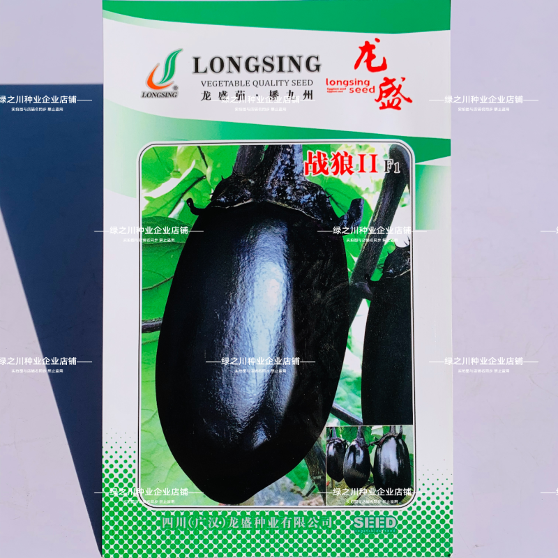 特大灯泡茄种子四川龙盛绿肉牛心茄子种籽春秋季油黑发亮茄子