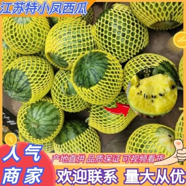 实力江苏特小凤西瓜黄心西瓜皮薄肉厚产地直供全国发货