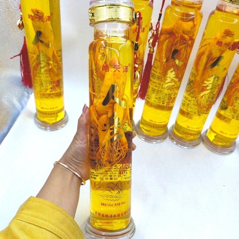 老参王人参酒1000毫升一瓶52度纯粮酒
