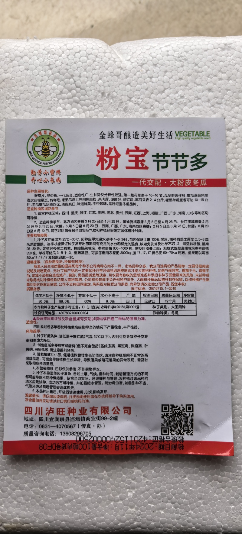 冬瓜种子粉宝节节多中大果型白皮冬瓜肉厚粉白挂果多