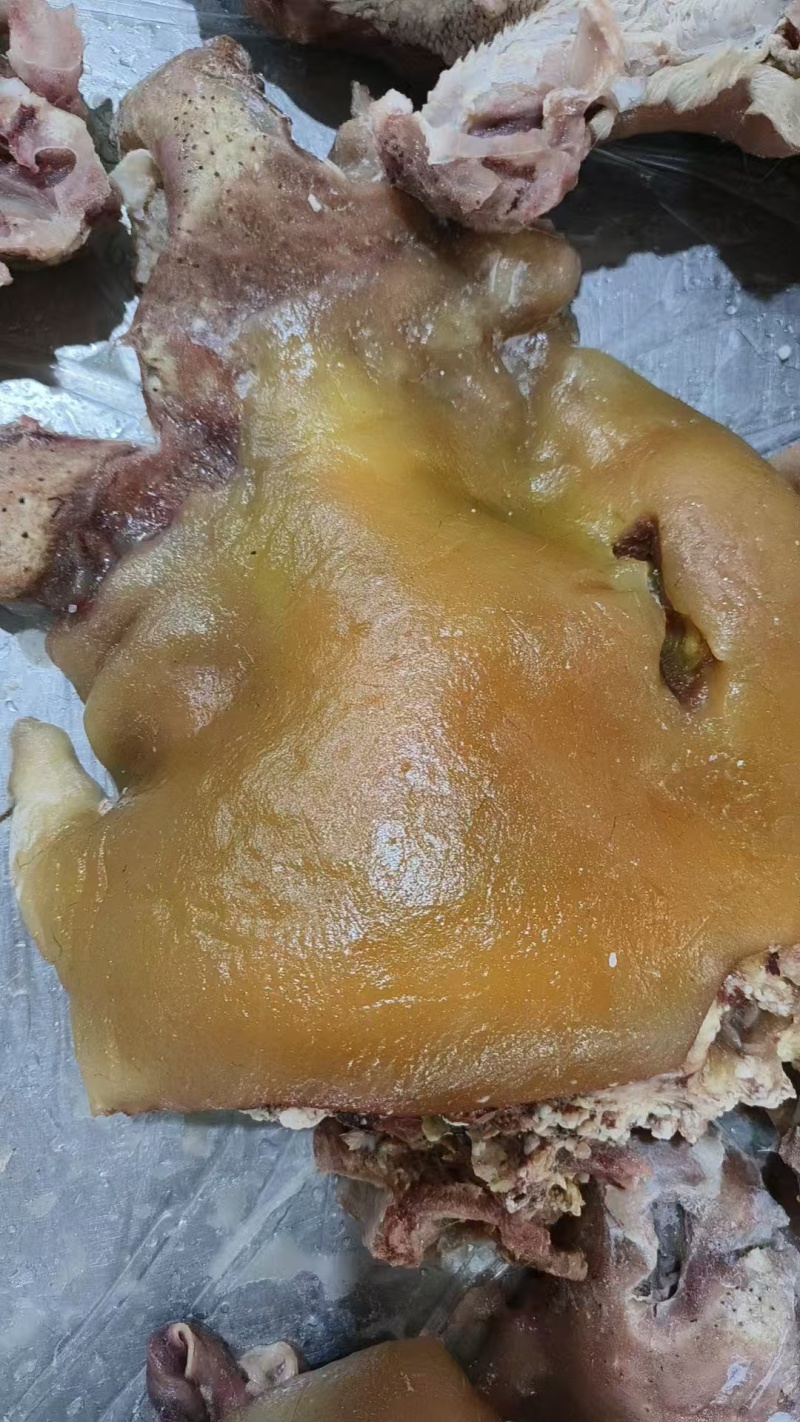 带皮熟牛头肉品质保证货源充足清水煮制8分熟度
