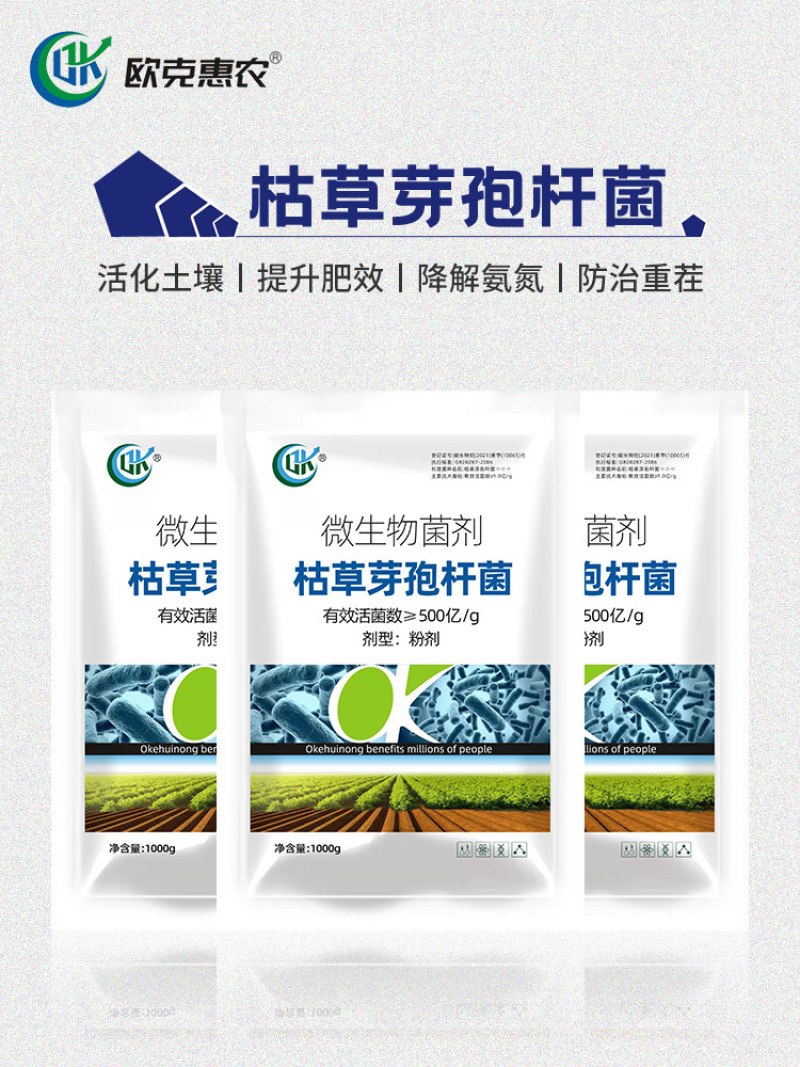 500亿活菌肥枯草芽孢杆菌养护土壤预防病害微生物菌菌