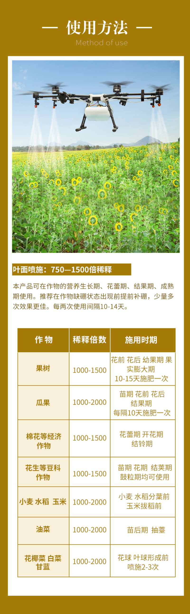 流体硼肥聚合硼微量元素糖醇硼快速补硼促花保果防裂果