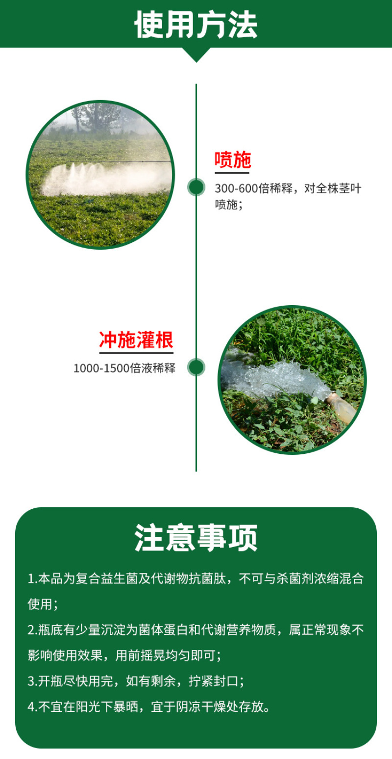 土壤改良剂微生物菌剂改善土壤板结防治根腐烂根