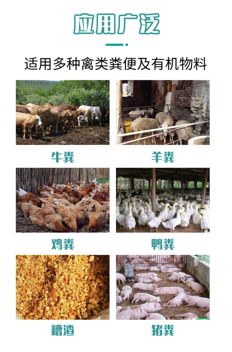 发酵剂鱼蛋白油枯豆饼厨余有机肥发酵剂秸杆腐熟剂包邮