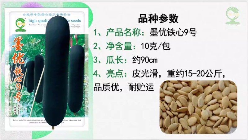 【墨优铁心9号】早中熟铁心瓜耐储运品质好
