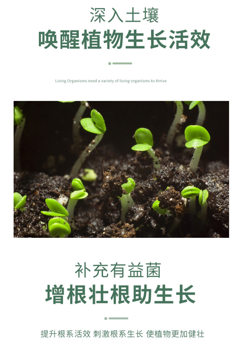 种植EM菌种EM菌液生根抗土传病害改良土喷施肥冲施肥