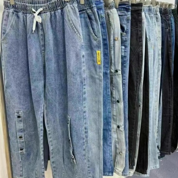 男装松紧牛仔裤6300条清13.8元，s到5x，独立包装
