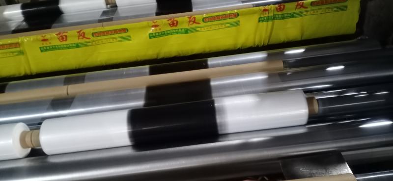 黑白相间膜保温保湿除草白膜黑膜银黑膜大棚小供棚膜0.7米