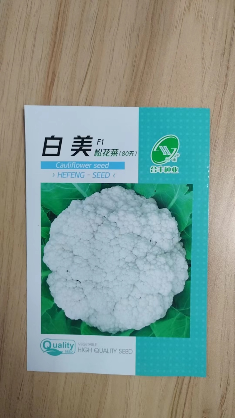 百美松花菜种子-中晚熟耐寒耐湿花球半松散洁白