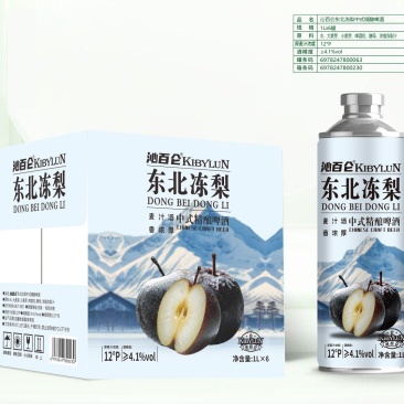 啤酒，果啤，东北冻梨口感