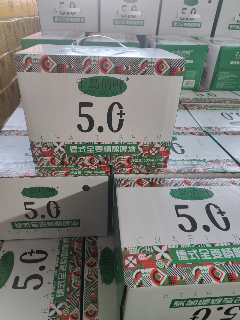 500毫升12罐千岛俏啤酒，28天发酵的精酿啤酒。全国招