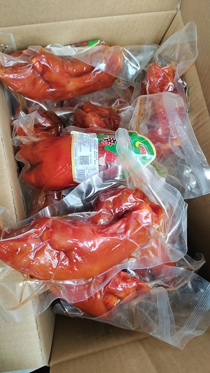 全熟卤猪蹄开袋即食，一件20斤