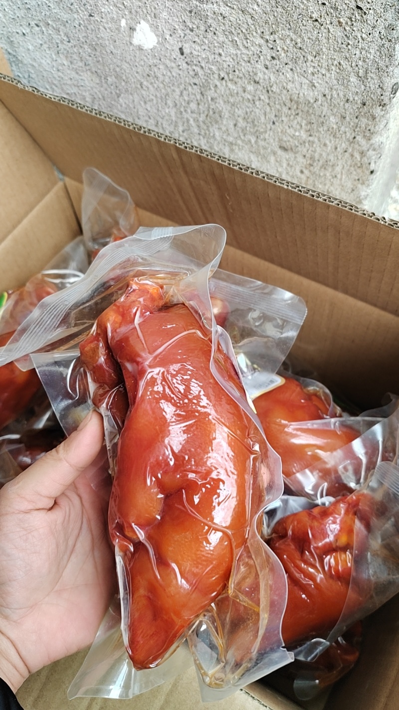 全熟卤猪蹄开袋即食，一件20斤