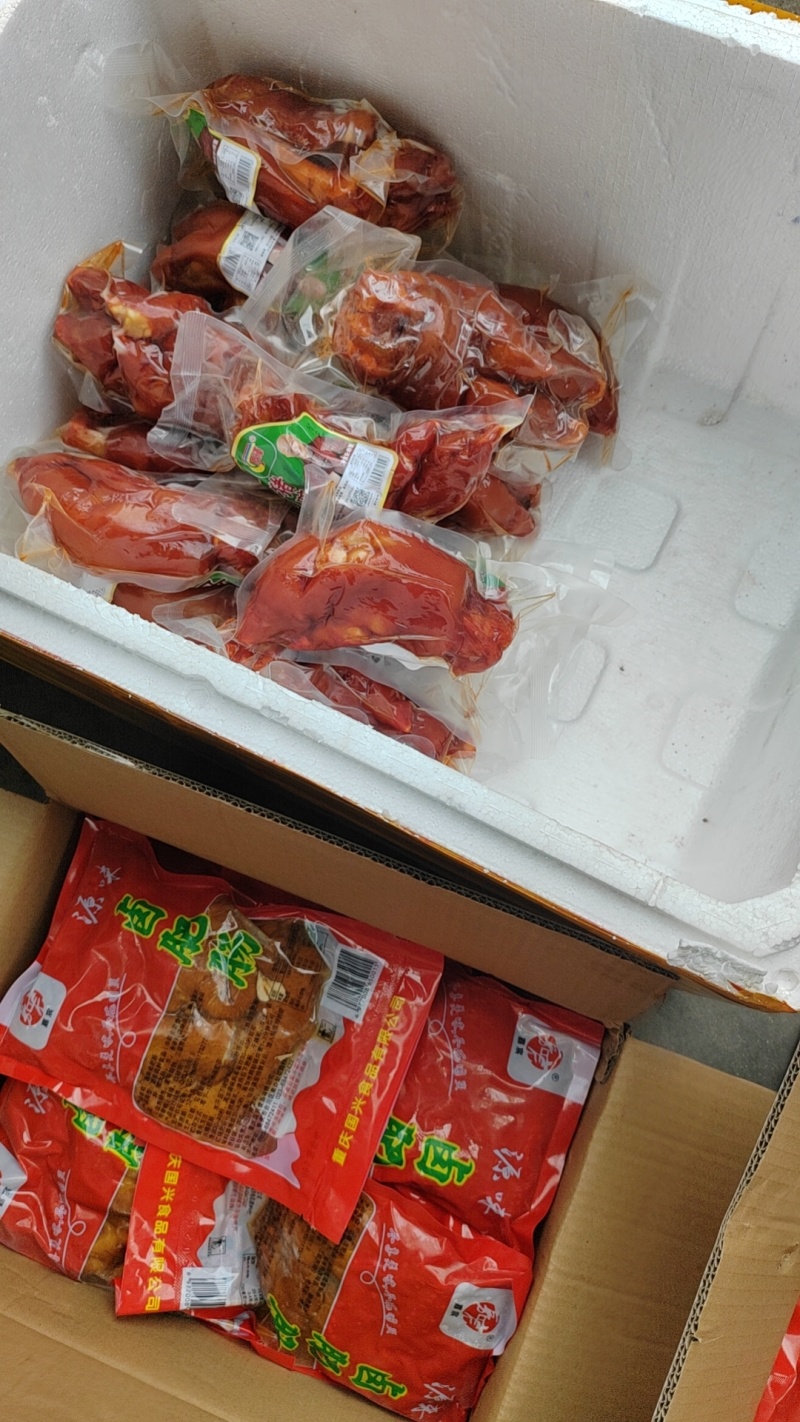 全熟卤猪蹄开袋即食，一件20斤