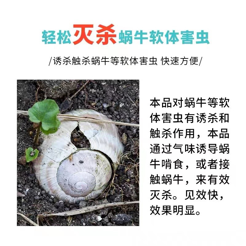 80%四聚乙醛杀虫剂蜗牛福寿螺鼻涕虫蛞蝓等