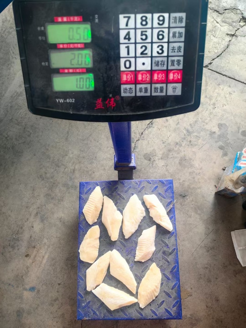 比目鱼块鸦片鱼块格林兰比目鱼去皮去刺去骨鱼肉鲽鱼块蝶鱼肉