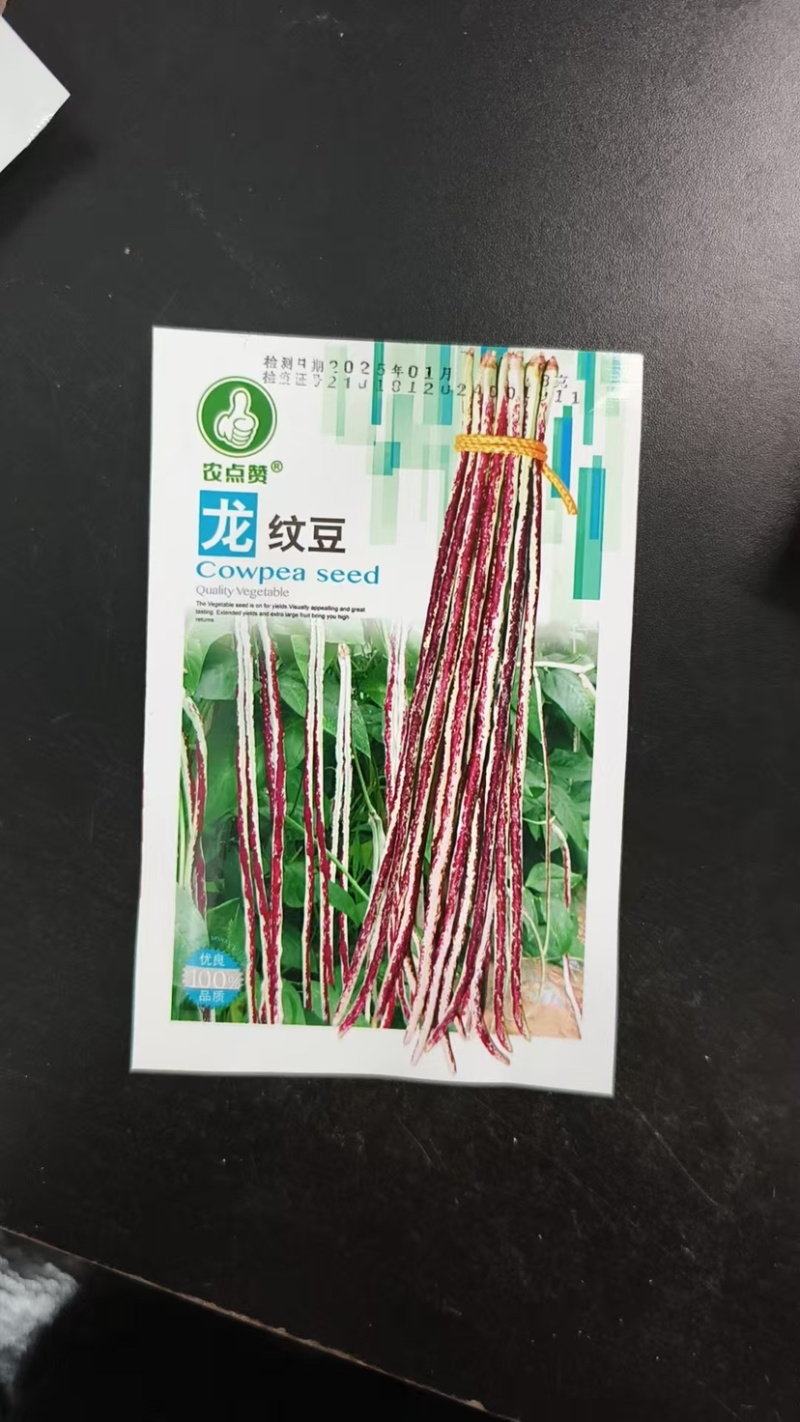 龙纹豇豆-杂交豇豆种子豆荚肉厚纤维少口感好上市早