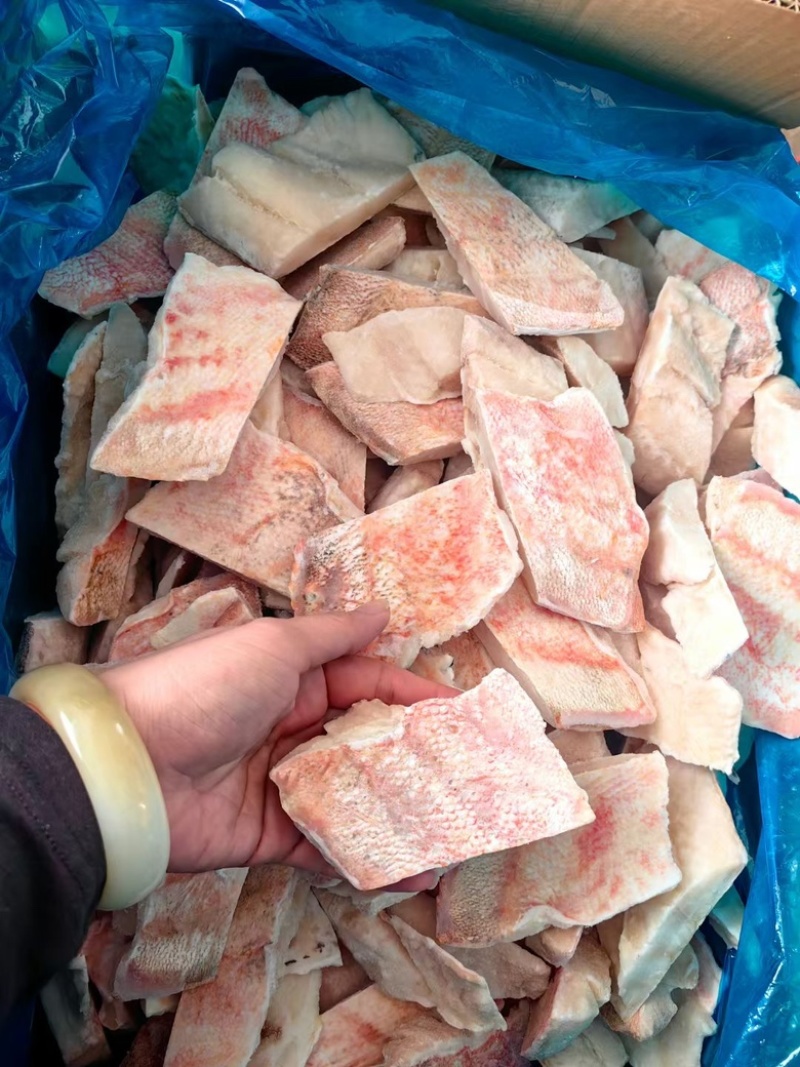 红鱼块石斑鱼肉去刺去骨商用鱼块鱼片食堂餐饮海鲜批发