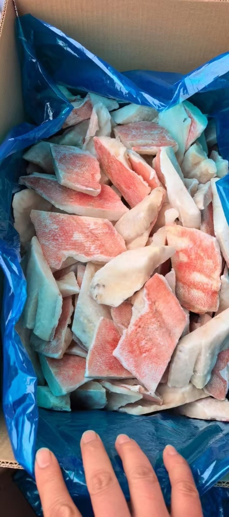 红鱼块石斑鱼肉去刺去骨商用鱼块鱼片食堂餐饮海鲜批发
