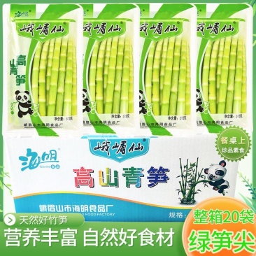 火锅食材清水笋绿笋尖整根高山青笋笋香浓郁