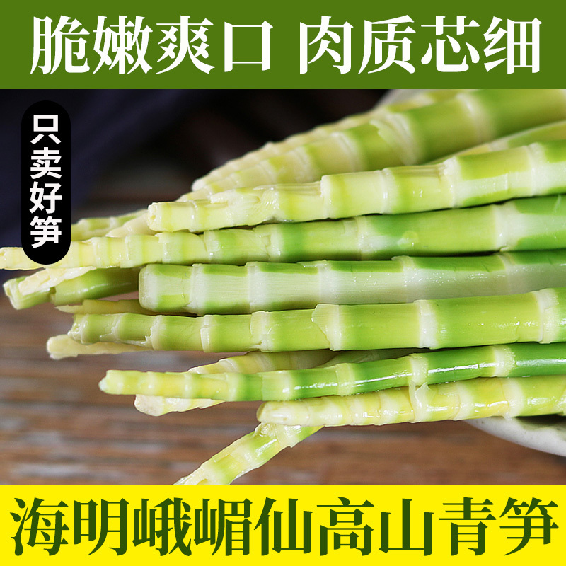 火锅食材清水笋绿笋尖整根高山青笋笋香浓郁