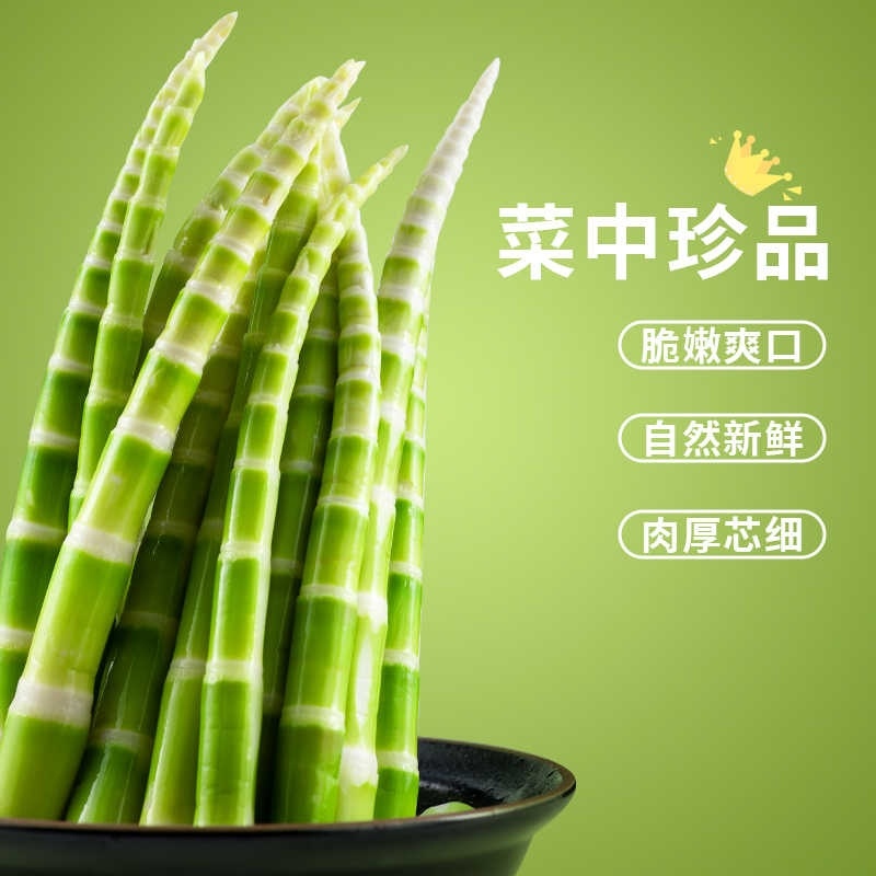 火锅食材清水笋绿笋尖整根高山青笋笋香浓郁