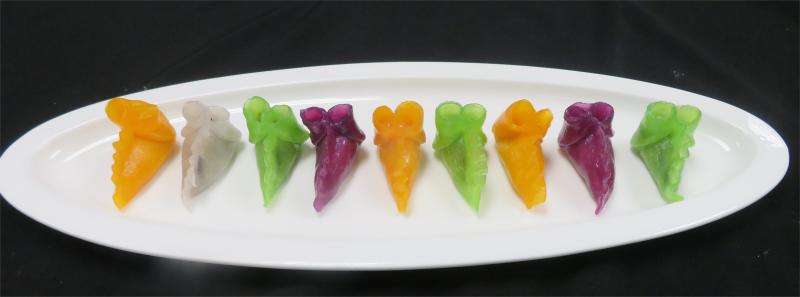 纯手工《果蔬金鱼饺》多种口味***健康好味道咸香味