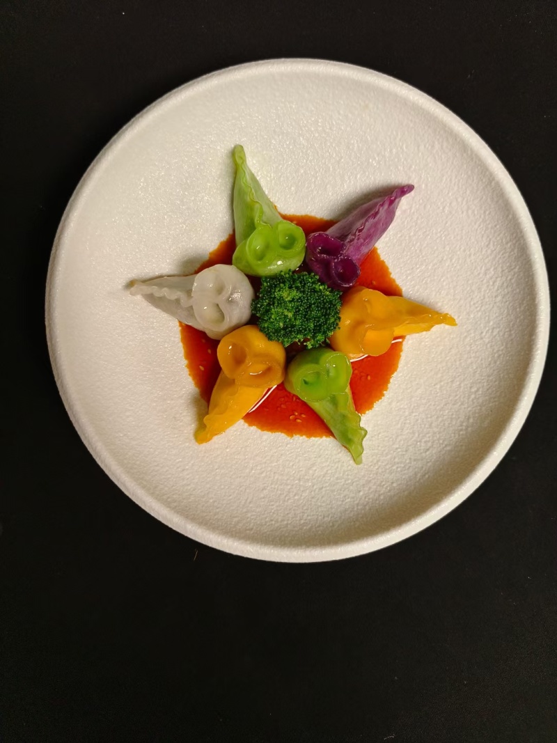 纯手工《果蔬金鱼饺》多种口味***健康好味道咸香味