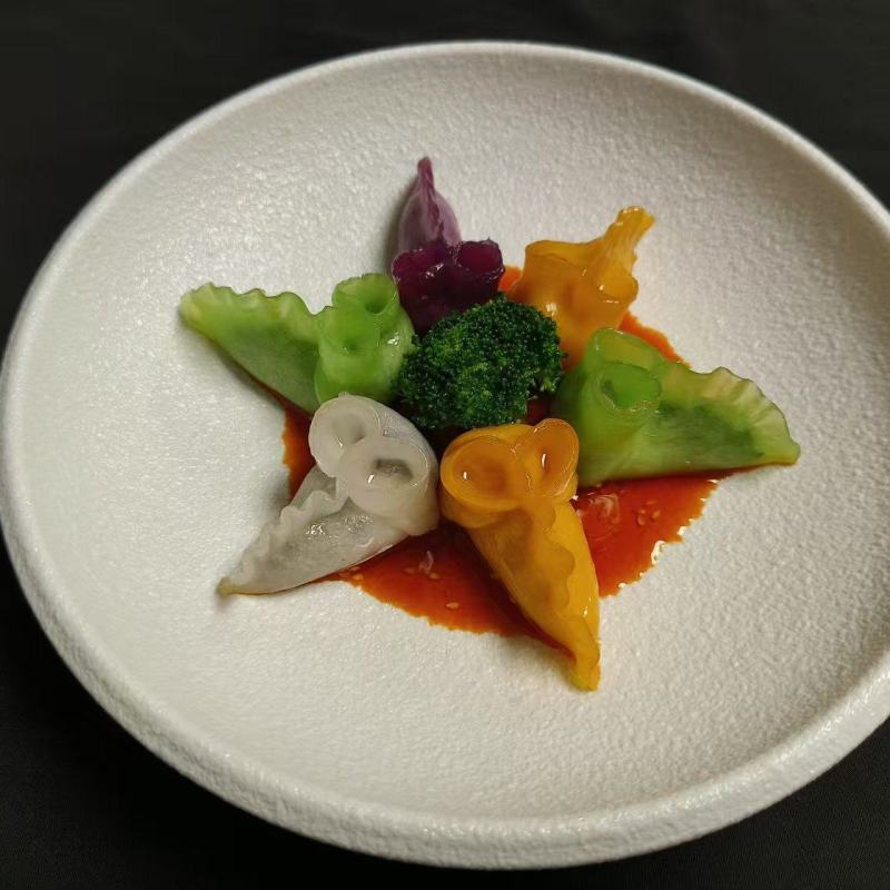 纯手工《果蔬金鱼饺》多种口味鱼饺蒸饺健康营养批发